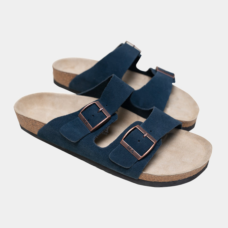 Navy sandals